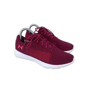 Under Armour Women's Sneakers in Maroon and White